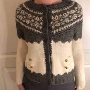 J Crew Handknit button up Cardigan Women’s size S